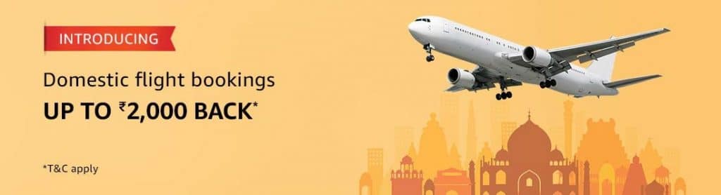 Amazon Domestic Flight Booking Offers
