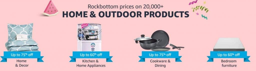 Prime Deals Offers on Home & Outdoor products