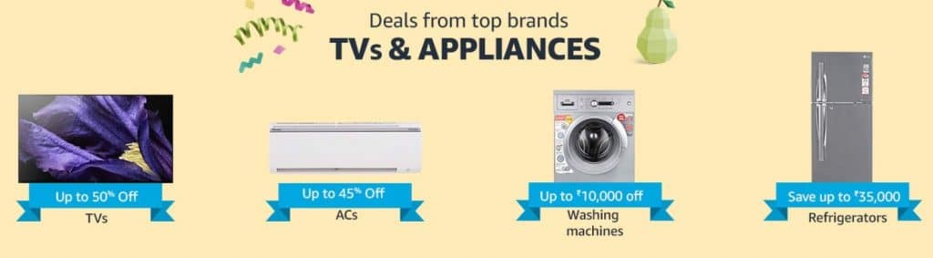 Amazon Prime Day Deals on TVs & Appliances