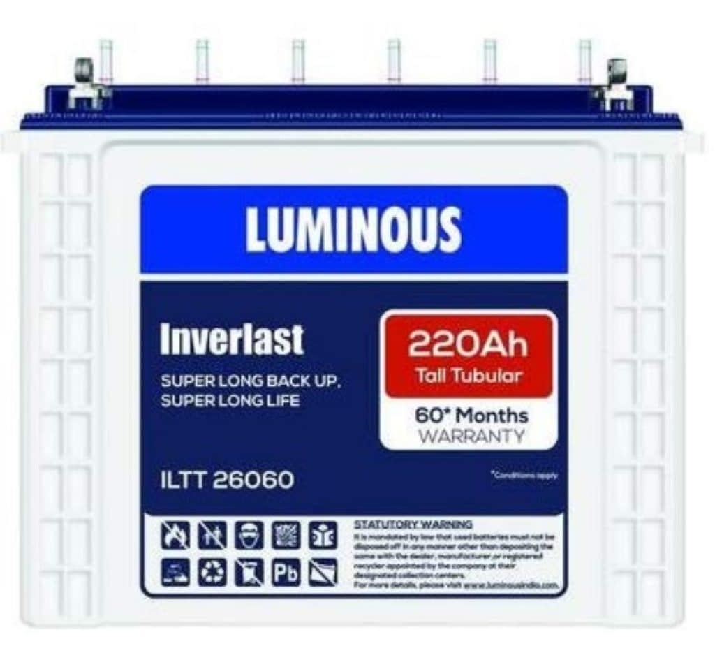 Luminous ILTT 26060 220Ah Tubular Battery