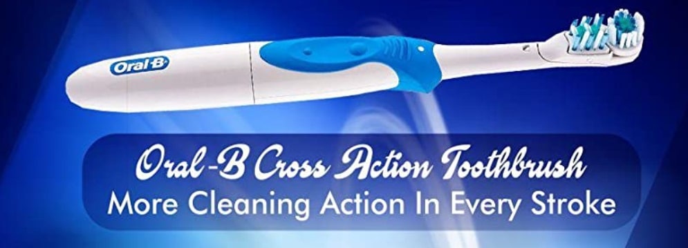 Oral B Cross Action Battery Powered Electric Toothbrush