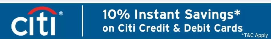 Flipkart Citibank Offer on Citi credit & debit cards