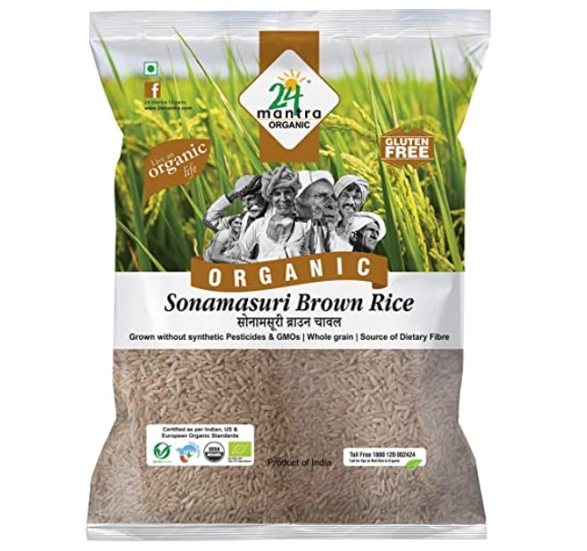 24 Mantra Organic Sonamasuri Brown Rice