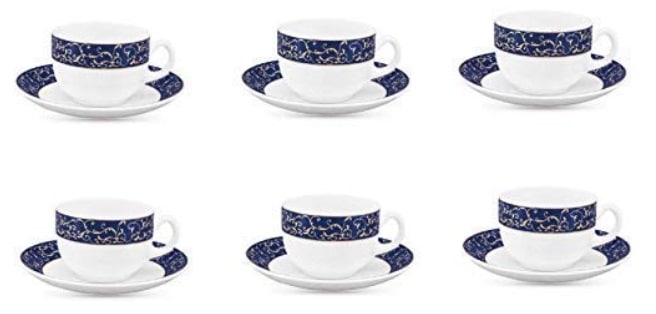 LaOpala Glass Tea Cups Set