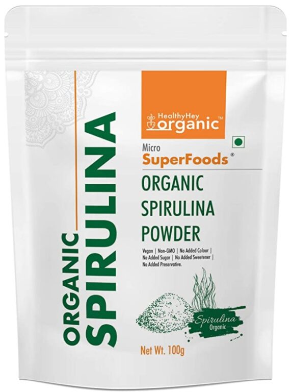 HealthyHey Organic Spirulina Powder Organic