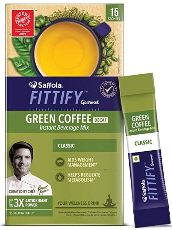 Saffola FITTIFY Gourmet Green Coffee