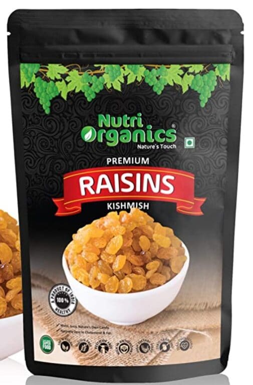 Nutri Organics Premium Seedless Green Raisins