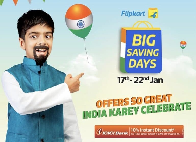 Flipkart Big Saving Days Sale January 2022